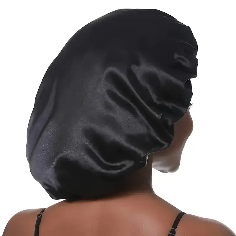 Satin Bonnet Silk Hair Bonnet Sleeping Sleep Bonnets Large Wide Soft Band for Curly Hair Braids Women's Night Cap for Hair Care
