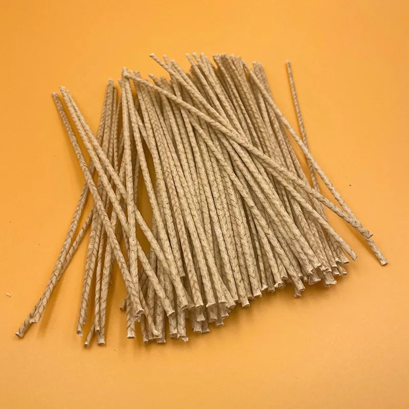 Waxed Cotton Candle Wicks Smokeless Wick Core for DIY Candle Making Soy Wax Supplies 100pcs
