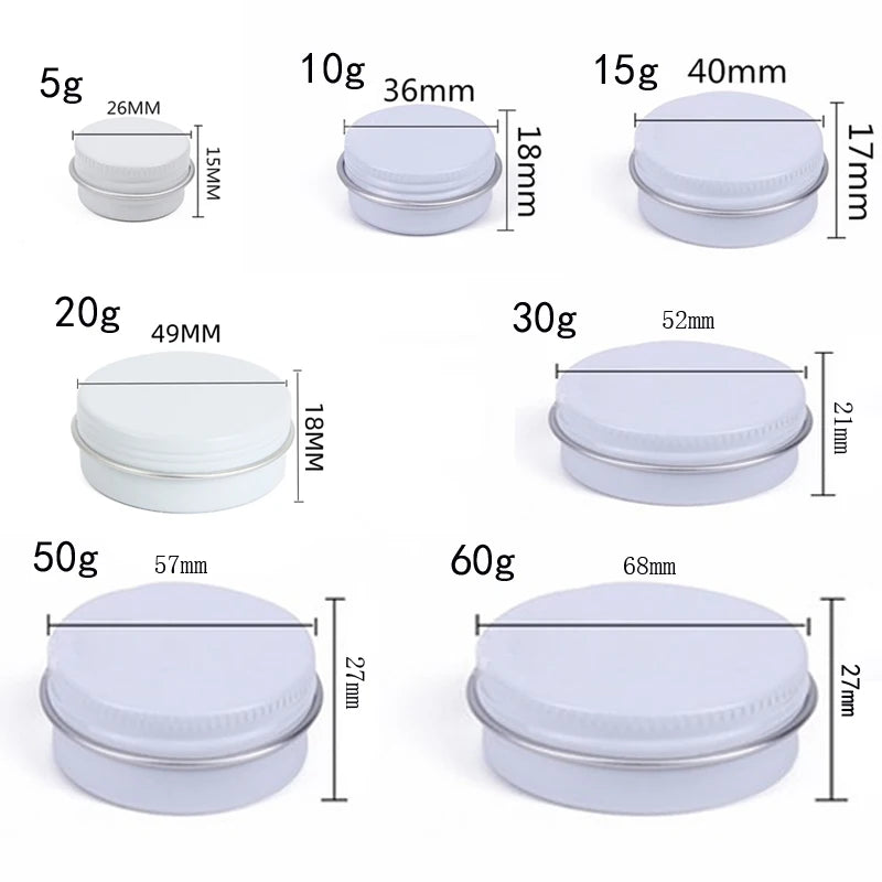 Metal Candle Tins with Lids Bulk | Empty Aluminum Candle Containers | Travel Tins for Candle Making Supplies