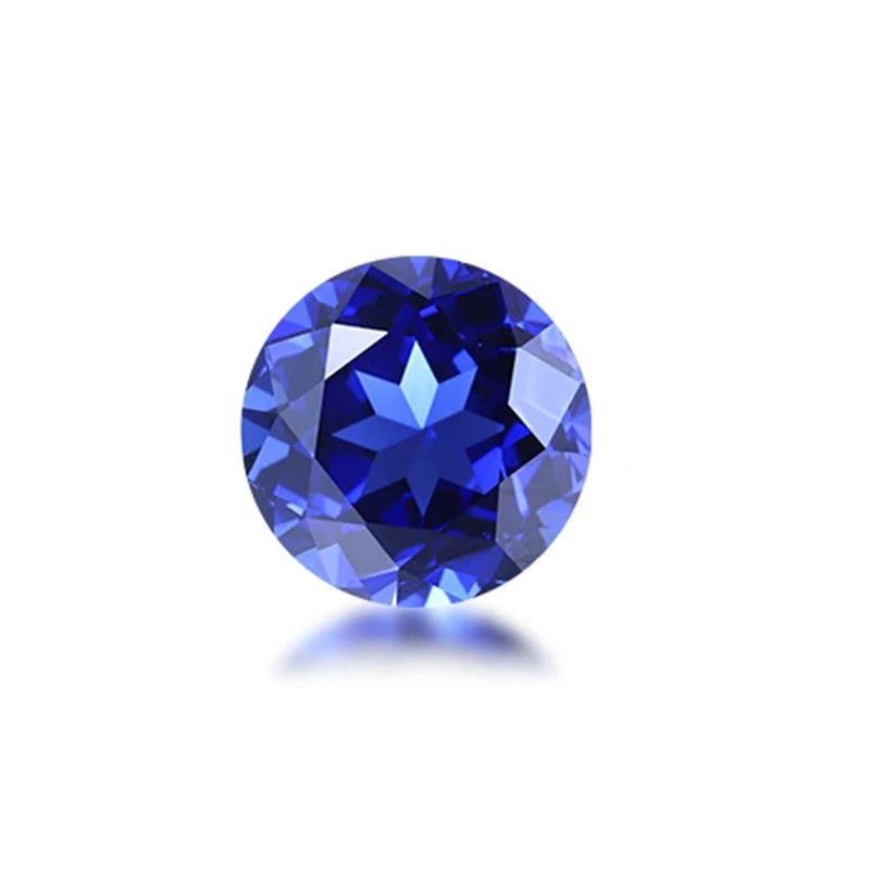 Blue Corundum Loose Gemstone Royal Blue Oval Cut Stone for Ring Pendant DIY Jewelry Making