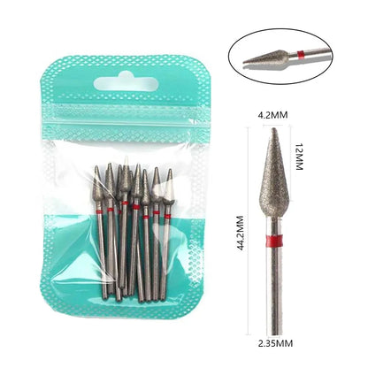 Ultimate 10-delige Diamanten Vijl Bit Set voor Perfecte Manicure & Pedicure met Elektrische Machine - Inclusief Borstel en Freesgereedschap