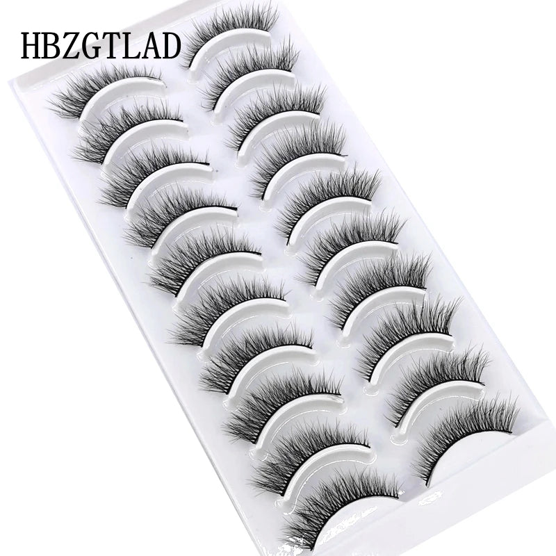 Verhoog je uitstraling met 10 paar luxe natuurlijke lange 3D nerts valse wimpers - Perfect voor make-up liefhebbers!