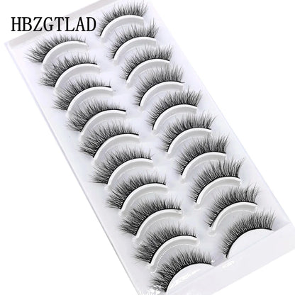 Verhoog je uitstraling met 10 paar luxe natuurlijke lange 3D nerts valse wimpers - Perfect voor make-up liefhebbers!