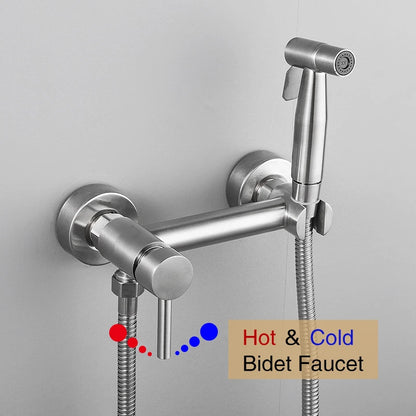 Premium ULA Geborstelde Bidetkraan Mixer - Stijlvolle Koud- en Warmwaterdouchesproeier voor de Ultieme Hygiëne-ervaring