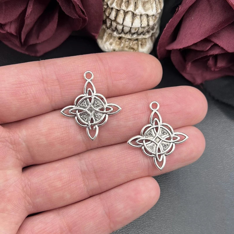 Celtic Knot Charm Triquetra Pendant Silver Jewelry Making Supply