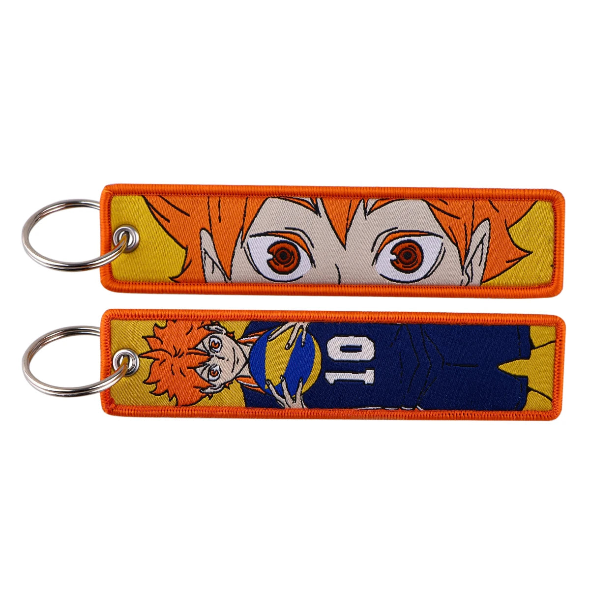 Stijlvolle Japanse Anime Geborduurde Sleutelhangers – Perfecte Sleuteltags voor Motorfietsen, Auto's en Rugzakken – Trendy Sleutelhanger Cadeaus voor Vrienden!
