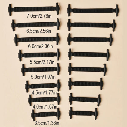 16-delige set van creatieve silicone veters zonder knopen – 12 levendige kleuren van elastische luie veters voor moeiteloze stijl!