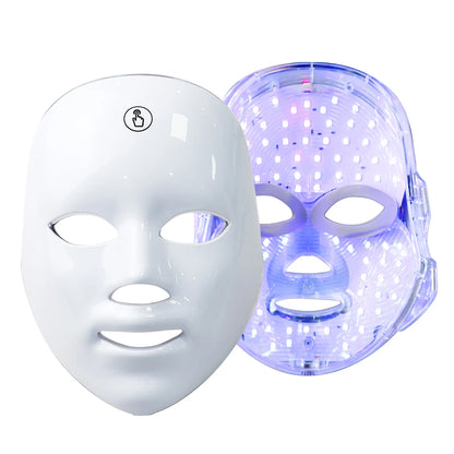 Verlicht je huid: 7-kleuren LED-gezichtsmasker voor een stralende huid, acne-therapie, verjonging en rimpelreductie