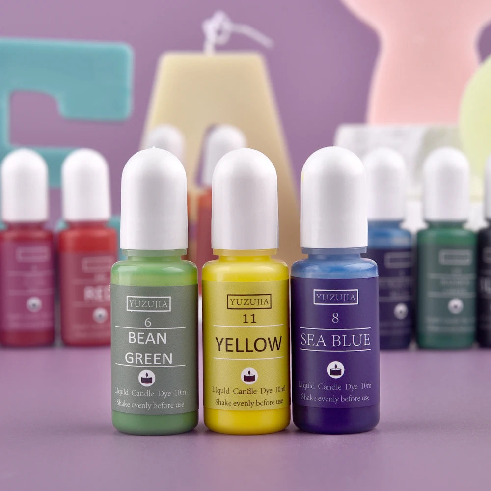 Liquid Candle Dye Set | Concentrated Color Pigments for Candle Making | Wax Dye for Soy & Beeswax Candles