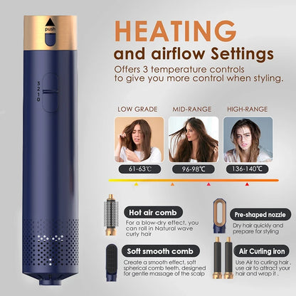 Revolutionaire 5-in-1 Haarkam Set: Professionele Warmtekam, Krultang en Stijltang voor Dyson Airwrap – Jouw Ultieme Haardroger Companion voor Prachtige Stijlen!