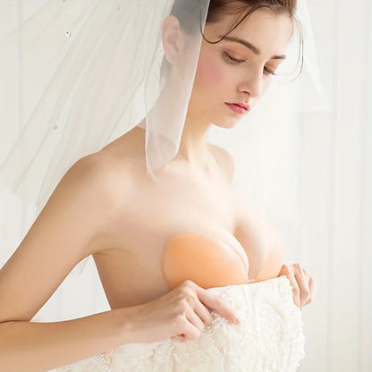 Verbeterde Siliconen Onzichtbare Push-Up Beha met Verdikte Borstkussen - Strapless Ondergoed voor Ultiem Comfort