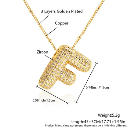 Prachtige Luxe Zirkon Kristal 26 Engelse Letters RVS Kettingen voor Vrouwen – Trendy Choker Ketting Sieraden Groothandel