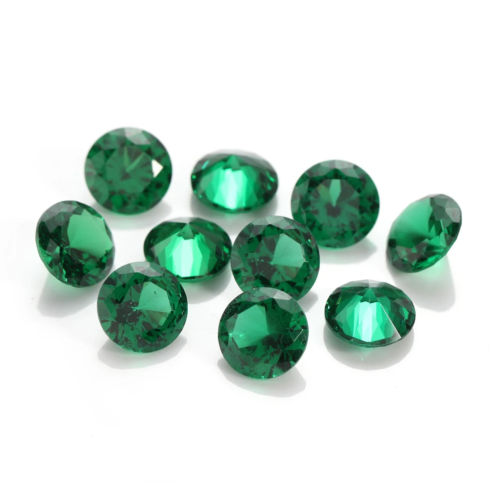 50 Pieces of 4-10mm Round Pointback Rhinestones Crystal Glue On Zirconia Stones for Jewelry Making Nail Art Garment Decoration