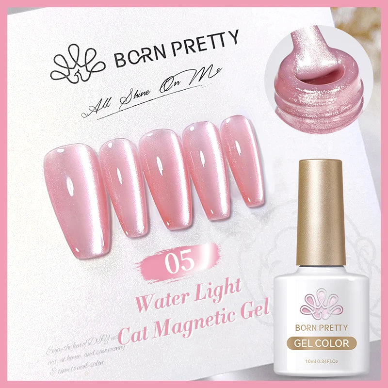 Betoverende Zilveren Maanlicht Kat Magnetische Gel Nagellak - Witte Licht Sprankelende Glitter, Semi- Permanente Nagellak (10ml)