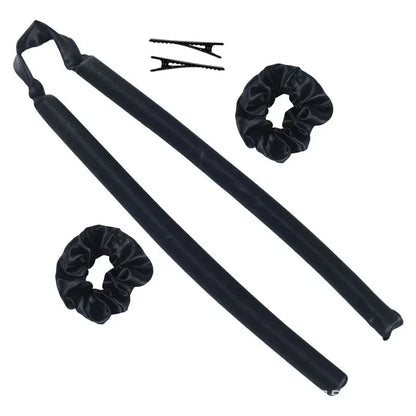 Revolutionaire Hittevrije Krulstaaf: Luxueuze Zijde Krullen zonder Hitte - Zachte Haarrollers en Comfortabele Slaapband voor Makkelijke Haarstyling!