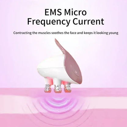 Ultimate 5-in-1 EMS Gezichtsmodule met 4D Massahoofd - Verbeter je Huidverzorgingsroutine Thuis met 5 Kleur Lichttherapie voor Optimale Crèmeabsorptie!