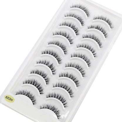 Verhoog je uitstraling met 10 paar luxe natuurlijke lange 3D nerts valse wimpers - Perfect voor make-up liefhebbers!
