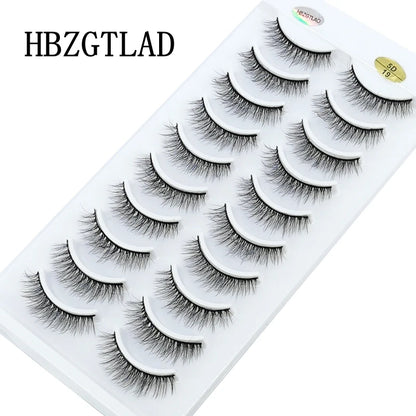 Verhoog je uitstraling met 10 paar luxe natuurlijke lange 3D nerts valse wimpers - Perfect voor make-up liefhebbers!