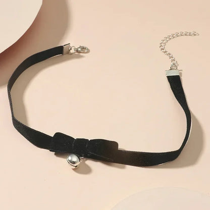 Elegante Vintage Fluwelen Parels Choker - Korte Zwarte Sleutelbeen Kraag Ketting voor Vrouwen - Perfecte Gotische Accessoire