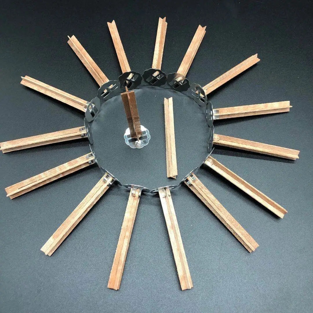 Cross Wooden Candle Wick with Metal Base for DIY Soy Wax Candles