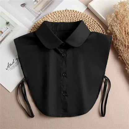 Chic 2024 Voorzijde Strik Witte Afneembare Kant Kraag voor Dames – Vintage Stijl Blouse Accessoire voor een Modebewuste Uiterlijk