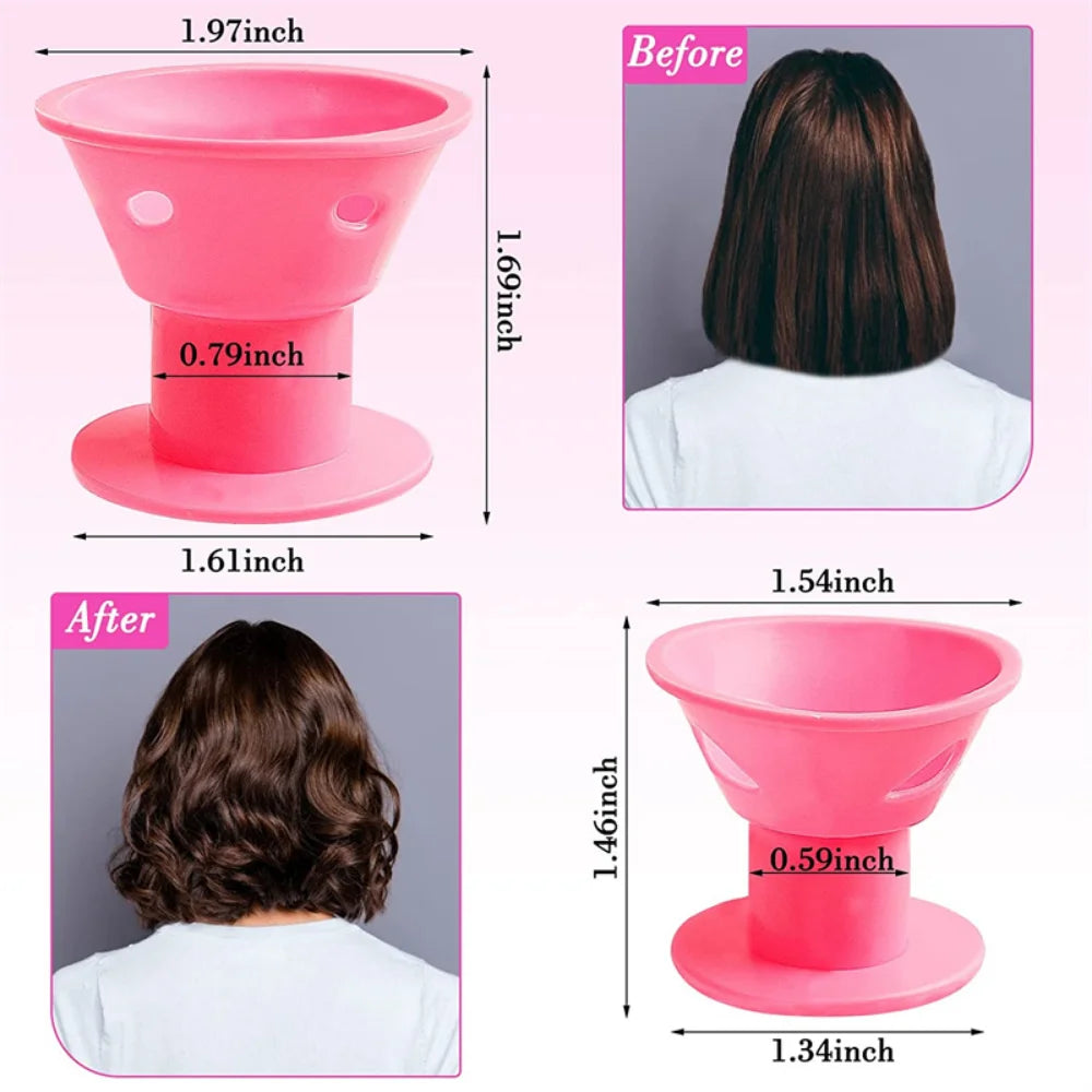 Ontdek 10 Luxe Warmtevrije Haarrollers – Moeiteloze Zachte Siliconen Rollers voor Dromerige Krullen Terwijl Je Slaapt! Perfecte Haarestylingtools voor een Prachtige Golflook!