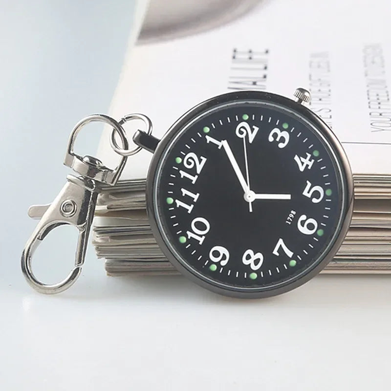 Charmante Vintage Pocket Watch Sleutelhanger Afstandsbediening Klok – Perfect voor Studenten en Medische Professionals!