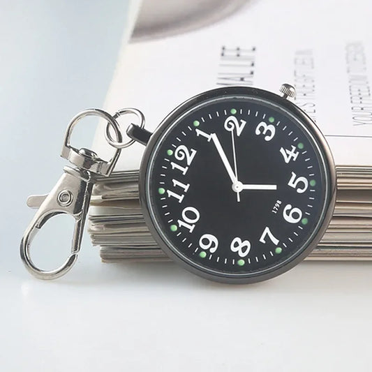 Charmante Vintage Pocket Watch Sleutelhanger Afstandsbediening Klok – Perfect voor Studenten en Medische Professionals!