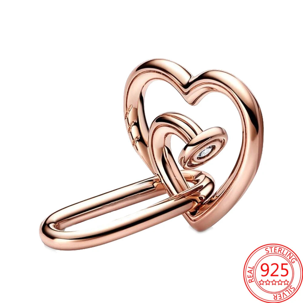 925 Sterling Silver Charm Beads Hearts Scooter Dumbbell Pearl DIY Bracelet Jewelry Making Supplies