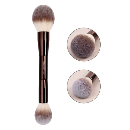 Deluxe Dubbelzijdige Make-up Penselen voor Perfecte Foundation, Concealer, Blush en Bronzer - Ultra-Zachte Vezel Schoonheidtools