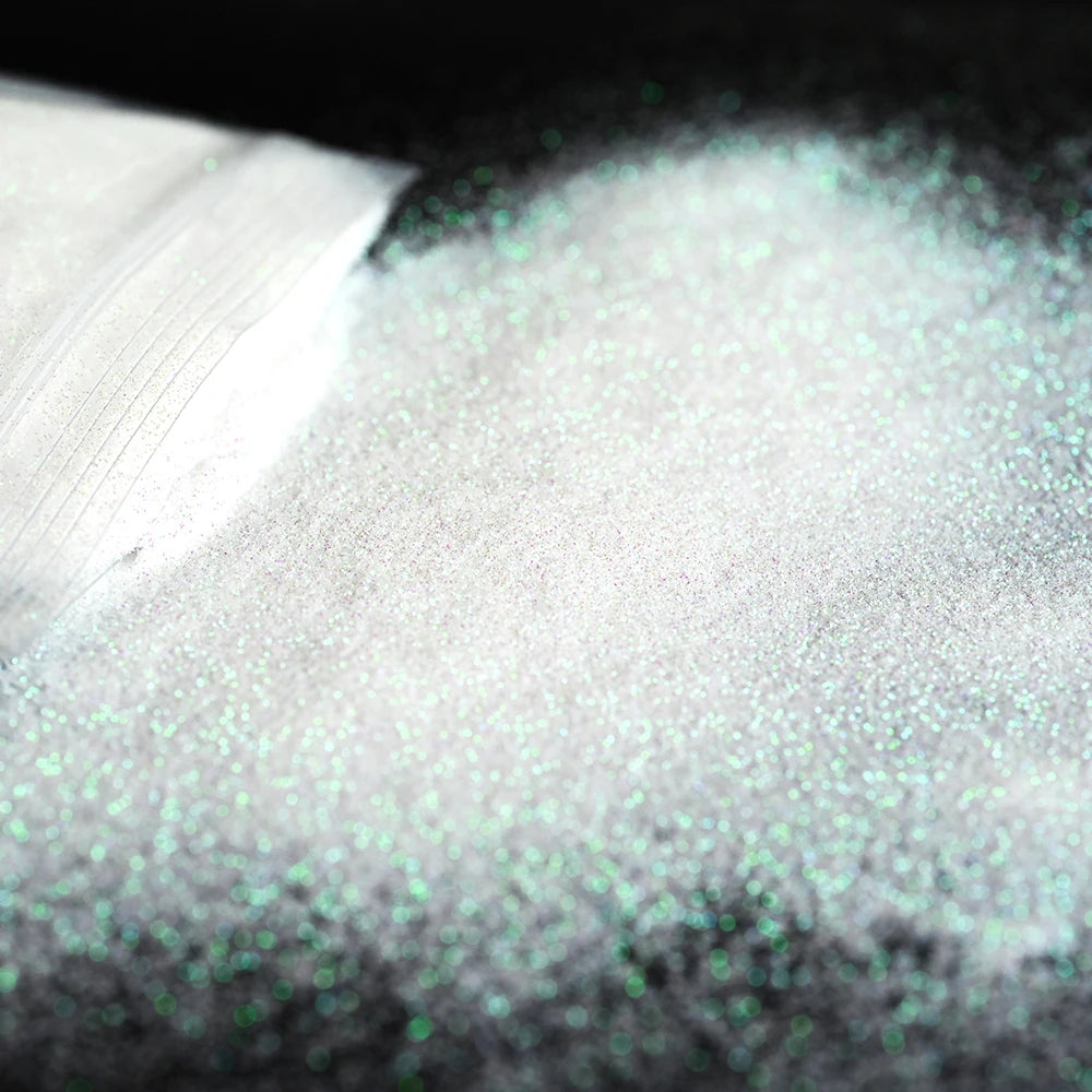 10g Blauw Groene Gloei-in-het-Donker Nagelpoeder - Luminieuze Pigmentstof voor Indrukwekkende Sieraden en Knutsel Decoraties
