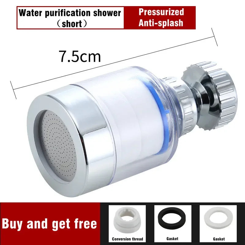 10-delig Drukgestuurde Bubbler Filter Set – Geavanceerde Kraan Purifier & Douchefiltratie voor Verwijdering van Chloor en Zware Metalen in uw Keuken
