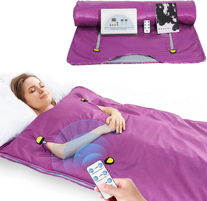 Ultieme Infrarood Sauna Deken voor Afslanken en Detox - Stijlvol Ritssluitingsontwerp, Perfect voor Thuisgebruik (180 x 80 cm)