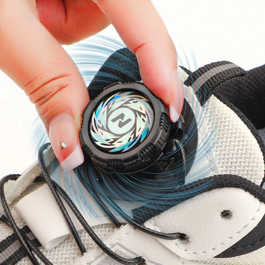 Revolutionaire Elastische Veters Zonder Knoop met Draaiende Gesp - Perfect voor Volwassenen en Kinderen! Dikke Ronde Ontwerp voor Comfortabele Sneakers.