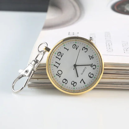 Charmante Vintage Pocket Watch Sleutelhanger Afstandsbediening Klok – Perfect voor Studenten en Medische Professionals!