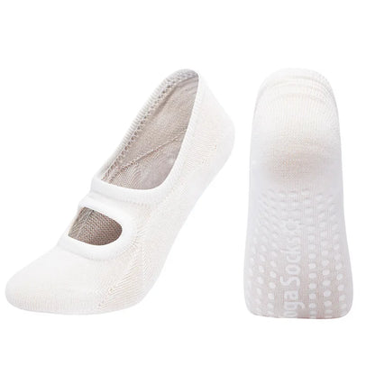 Antislip silicone yogasokken voor vrouwen - Maat EU 35-42, perfect voor Pilates, binnendans en fitness in de sportschool.