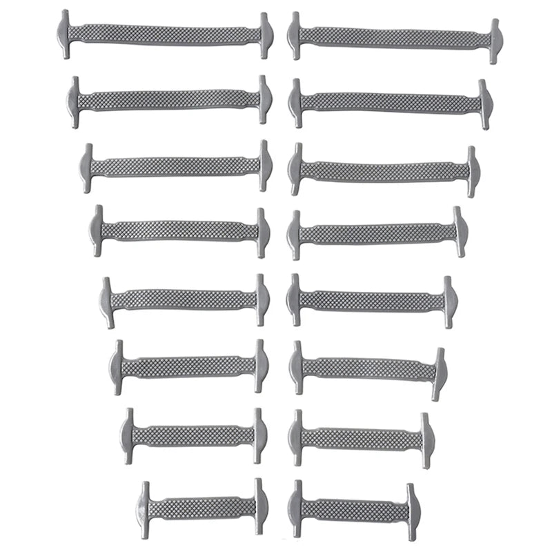 16-delige set van creatieve silicone veters zonder knopen – 12 levendige kleuren van elastische luie veters voor moeiteloze stijl!
