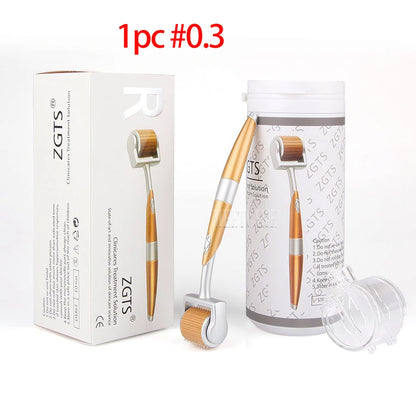 Revolutionaire ZGTS Derma Roller met 192 Micronaalden - 0,25 mm voor Gezicht en Lichaam Mesotherapie, Perfect voor het Verminderen van Littekens en Striae!