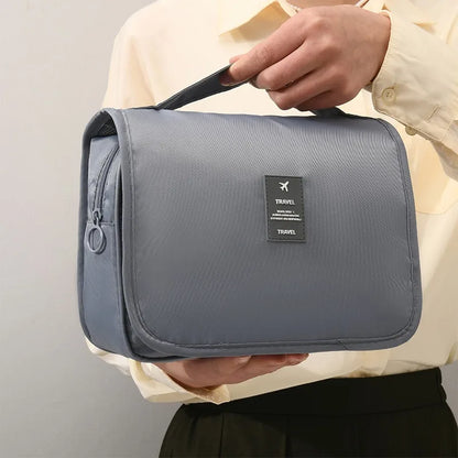 Chic Waterdichte Reis Make-up Tas - Stijlvolle Toilettas Organizer & Badhaak Zak voor Vrouwen - Premium Kwaliteit Oppslagoplossing!