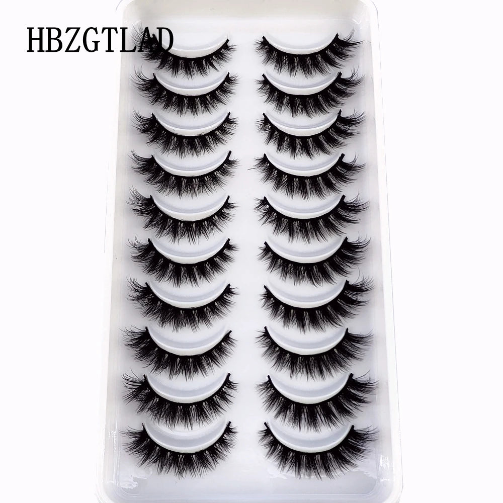 Verhoog je uitstraling met 10 paar luxe natuurlijke lange 3D nerts valse wimpers - Perfect voor make-up liefhebbers!