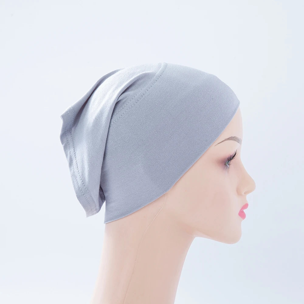 Chic en Stijlvol 56-Kleurige Vrouwen Binnen Hijab Tube Muts - Premium Bamboe Jersey Onderheadscarf voor Moslim Mode