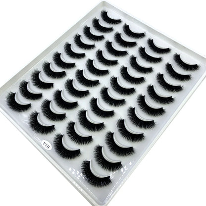 2023 Premium 20 Pairs Natuurlijke Lange 3D Minks Valse Wimpers Makeup Kit - Prachtig Gecontroleerde Mink Wimper Extensies voor Verbluffende Ogen!