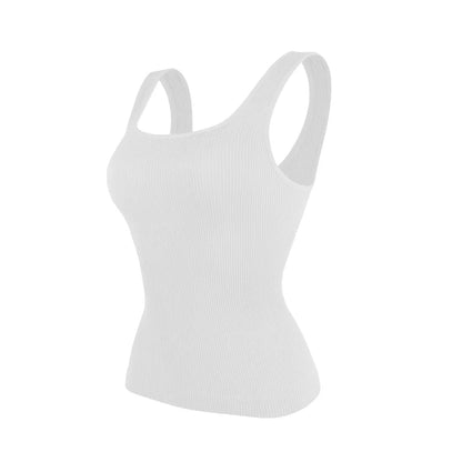 Stijlvolle S-3XL Dames Shapewear Tanktop - Naadloze Taille Trainer Tanks met Vierkante Kraag voor Buikcontrole en Lichaamsvormgeving