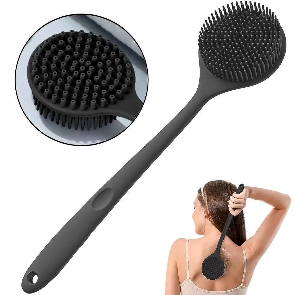 Luxe Badrug Scrubber Borstel - Exfoliërende Douche Spons met Handel voor een Verfrissende Huidmassage