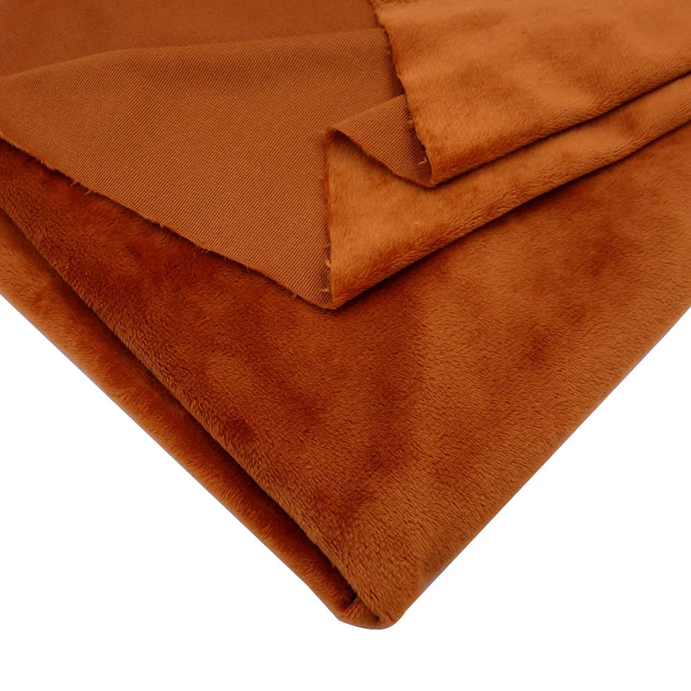 Super Soft Plush Minky Fabric Solid Color Fleece for Dolls Toys DIY Sewing Patchwork Home Textile