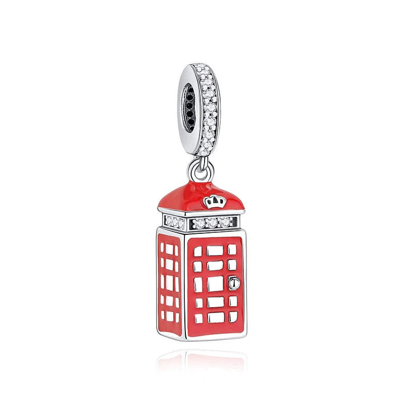 925 Sterling Silver London Bus Charm Bead