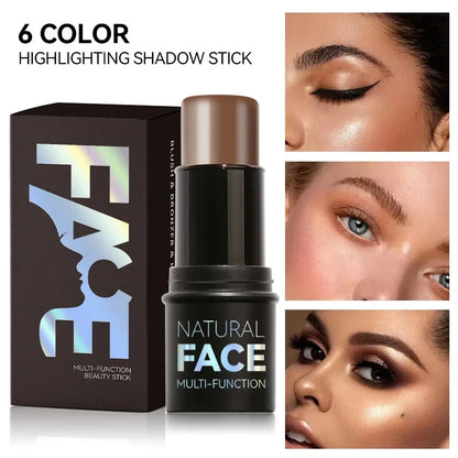 Veelzijdige Make-up Contouring Bronzer Stick - All-in-One Highlighter, Verhelderende Blush en Concealer Crème!