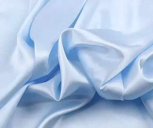 Satin Imitation Silk Fabric 150cm Wide Polyester Lining Cloth for Dresses Decor DIY Sewing by Meter