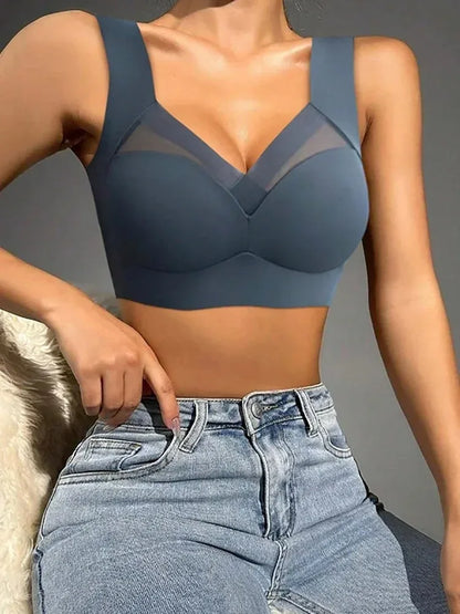 Chic & Comfortabel! 2-Pack Naadloze Beha's voor Vrouwen - Sexy Grote Maat Tops met Ondersteunende Pasvorm, Geen Draad, Ultiem Comfort