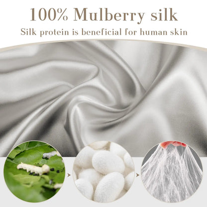Luxe Verstelbare Zijde Oogslaapmasker voor Zijslapers, Perfect Oogmasker voor Rustgevende Slaap - 100% Pure Moerbei Zijde voor Mannen en Vrouwen